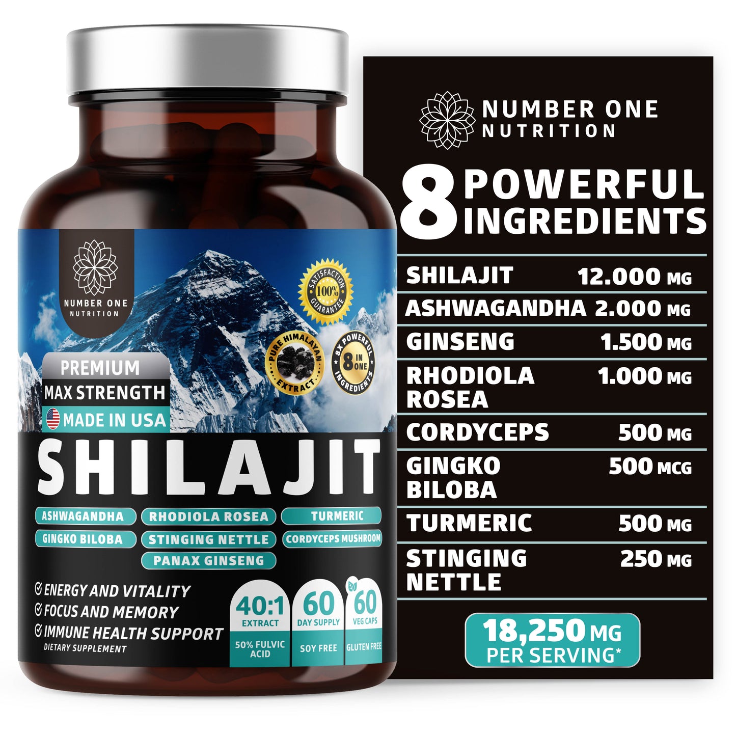 Himalayan Shilajit Complex for Women and Men, 60 Caps