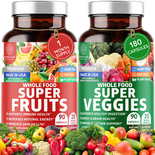 2-Pack Super Fruits & Veggies Supplement, 180 Caps