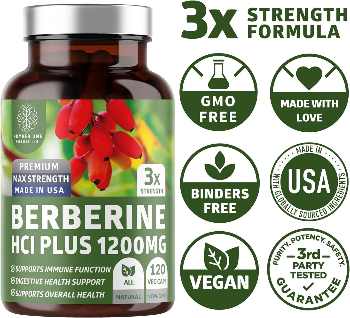 Berberine Plus, 120 Caps