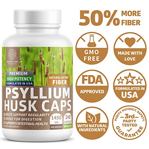 Psyllium Husk Capsules, 240 Caps