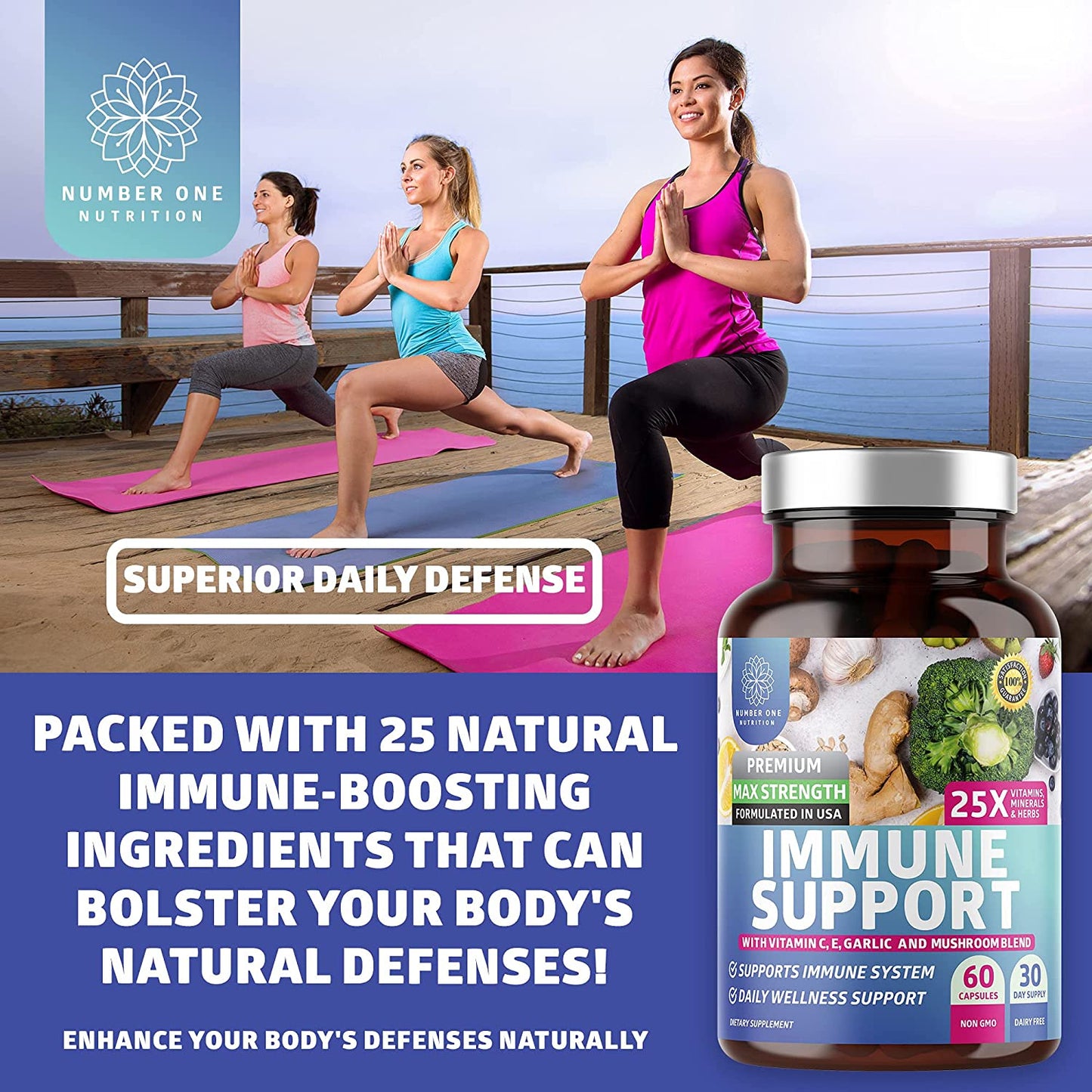 25-in-1 Immune Support Supplement, 120 Caps