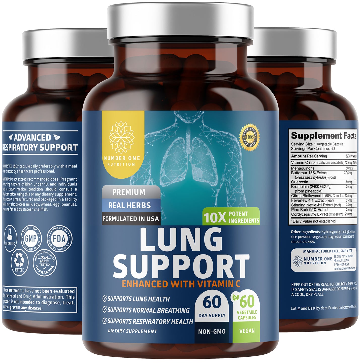 Lung Support Supplement, 60 Veg Caps